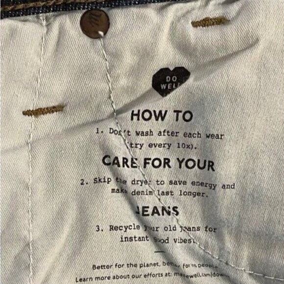 Madewell Women’s Jeans 32 Curvy High Rise Skinny Blue Denim Stretch Zip Button - Picture 10 of 13